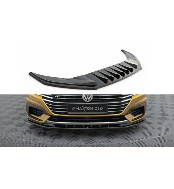 Cup Spoilerlippe Front Ansatz V.3 für VW Arteon R-Line schwarz Hochglanz