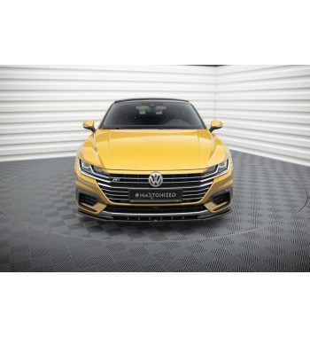 Cup Spoilerlippe Front Ansatz V.3 für VW Arteon R-Line schwarz Hochglanz