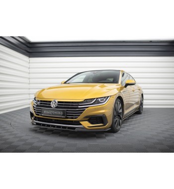 Cup Spoilerlippe Front Ansatz V.3 für VW Arteon R-Line schwarz Hochglanz