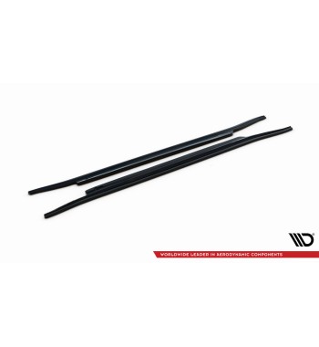 Seitenschweller Ansatz Cup Leisten für VW Arteon R-Line schwarz Hochglanz