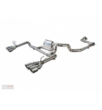 EGO-X 3,5"/89mm da cat per Honda Civic Type R