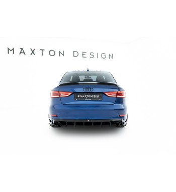 Diffusore Posteriore per Audi A3 Sedan 8V (Versione con terminali di scarico singoli su entrambi i lati)