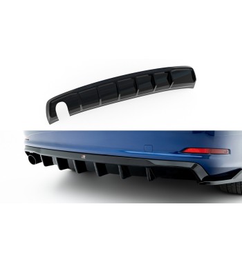 Heckansatz Audi A3 Sedan 8V (Ausführung mit einseitigem Doppelauspuffendrohr)