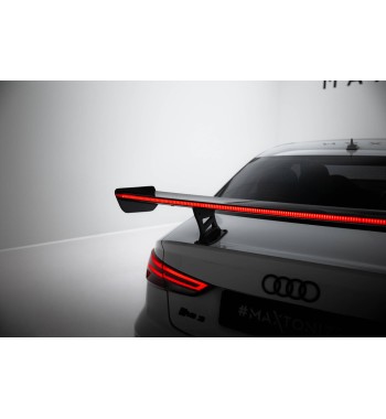 Carbon-Spoiler mit internen Halterungen + LED Audi A3 / A3 S-Line / S3 / RS3 Limousine 8V / 8V Facelift