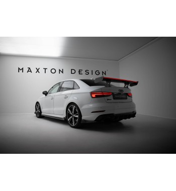 Carbon-Spoiler mit internen Halterungen + LED Audi A3 / A3 S-Line / S3 / RS3 Limousine 8V / 8V Facelift