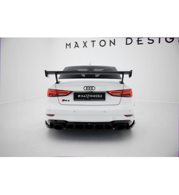 Carbon-Spoiler mit externen Halterungen für Audi A3 / A3 S-Line / S3 / RS3 Limousine 8V / 8V Facelift